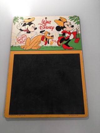 Walt Disney : Mickey Loves Minnie Vintage Child ' s Chalkboard / Dinseyana 2