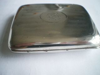 Vintage Solid Silver Cigarette Case Aprox 4 Ounces Hallmarked