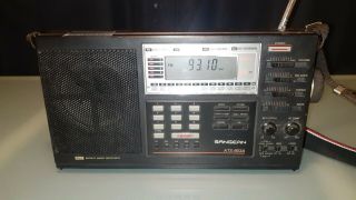 Vintage Sangean Ats - 803a Fm/am/sw Radio Receiver/ With Strap