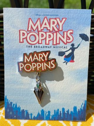 Disney On Broadway Little Mermaid Lion King Mary Poppins Collector Pin Set 2