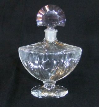 Vintage 6 Inch Guerlain Paris Shalimar Baccarat Bottle Oriental Style Flacon