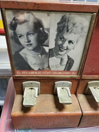 2x Exhibit Supply Company 1 Cent Vintage Vending Machine 2