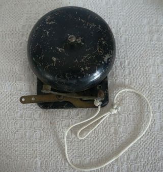 Vintage Boxing Ring Bell Heavy Steel 6 " Diameter