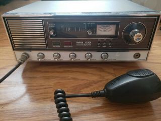 Vintage Pearce Simpson Lynx 23 Cb Base Radio Cobra Mic Turns On -