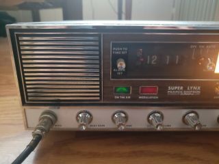 Vintage Pearce Simpson Lynx 23 CB Base Radio Cobra mic Turns On - 3