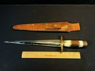 Vintage Randall Made Knives Model 13 - 12 " Arkansas Toothpick & Sheath