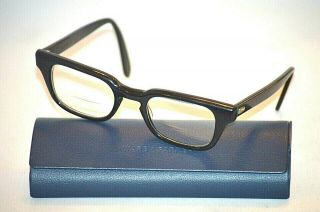 Vintage Bausch & Lomb B&l 6 48 - 22 Black Classic Horn Rim Eyeglasses Frames