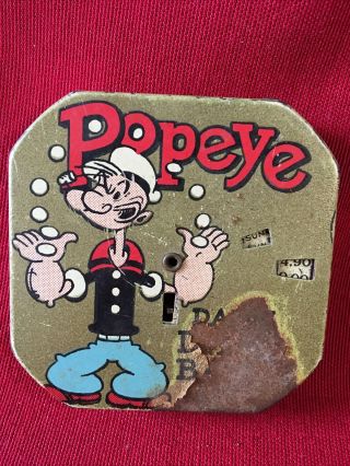 Vintage 1956 Popeye Daily Dime Bank Tin Litho From 1956 King Features Syndicate