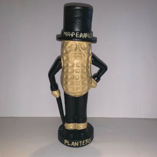 Vintage Mr Peanut Bank Cast Iron 11.  5” Tall 2