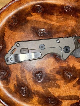 STRIDER AR.  75 Titanium Frame Lock Folding Knife Bronze CPM - 35VN cond 5