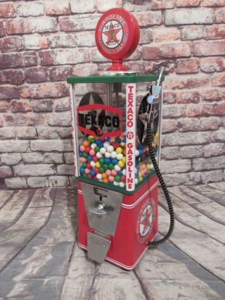 Texaco Gas Vintage Gumball Machine Candy Machine Game Room Accessories Bar
