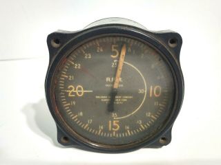 Vintage Kollsman Mechanical Tachometer 218 - 01 - 9092 Rpm Gauge Airspeed Aviation