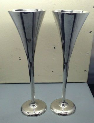 Lovely Very Rare Links Of London Silver Plated Concorde Champagne Flutes Su280