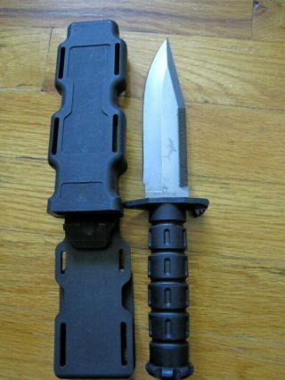 Phrobis Patent Buck 9010 Mfk (modular Field Knife) Diving,  Black Swivel Sheath