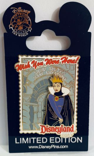 Disney Dlr Wish You Were Here 2007 Snow White Scary Adventures Evil Queen Le Pin