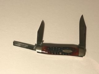 Vintage Case XX Redbone Whittler Knife 6380 Made after 1965 - 1969 2