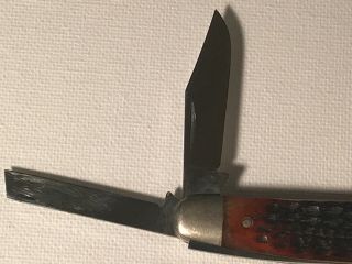 Vintage Case XX Redbone Whittler Knife 6380 Made after 1965 - 1969 6