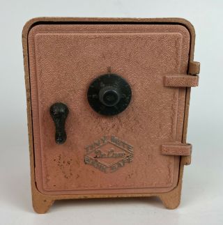 Vintage Tiny Mite Bank Safe Arrow Specialties Combination Lock