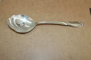 International Sterling Rhapsody Fancy Pierced Serving Spoon C1657