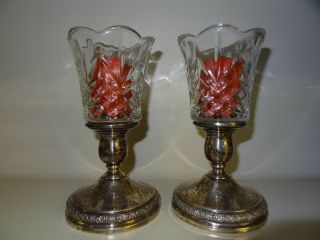 International Sterling Prelude Weighted Reinforced N212 Candle Holders