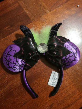Disney Parks Maleficent Mickey Ears Headband Horns Villains