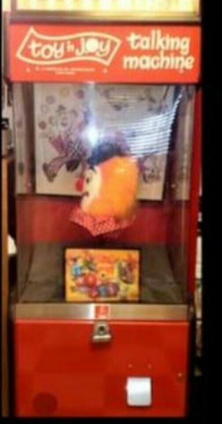 Vintage 5ft.  Full Size Toy N Joy Talking Vending Machine Multiple Heads
