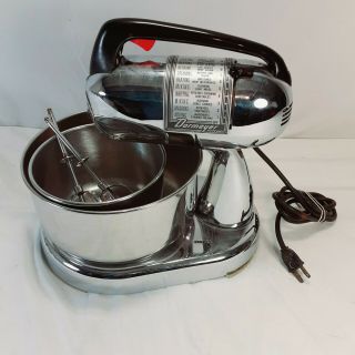 Vintage Dormeyer Silver - Chef 4300 Stand Mixer with Bowls and Beaters VGC 2