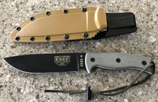 Esee 6 Knife With Kydex Sheath