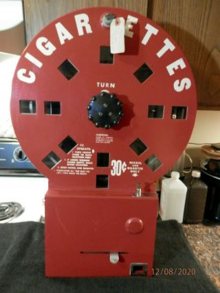 Vintage Dial - A - Smoke Cigarette Vending Machine With Key in 2