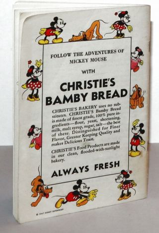 Vintage 1930’s Mickey Mouse Recipe Scrap Book Christie ' s Bamby Bread 2