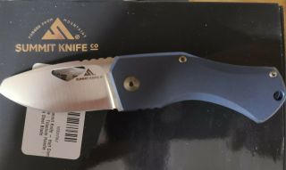 Summit Knife Company Half Dome M390 Titanium Blue And Bronze Anodozed