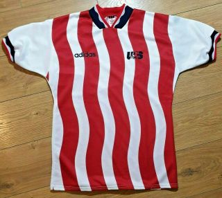 Vintage Adidas Usa United States America Soccer Football Shirt Size M