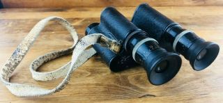 Vintage Binoculars Us Bureau Of Mines Rangefinder Laramie Wyoming With Strap