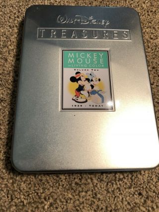 Walt Disney Treasures Mickey Mouse In Living Color Volume 2 - Dvd Tin 1939 - Today
