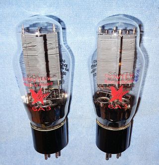 2 Nos 6a3 Vacuum Tubes - Power Triodes For Vintage Radios & Audio Amps