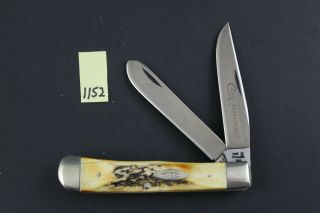 Case Xx 1976 5254 Ssp Razor Edge Stag Trapper Pocket Knife 1152