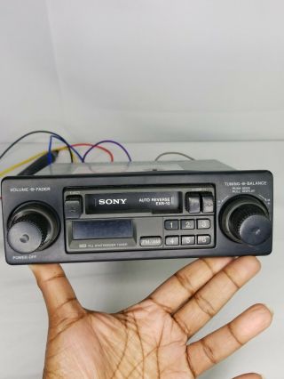 Sony Exr - 10 Vintage Dual Knob Cassette Vw Bug