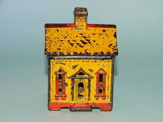 One Story House Cast Iron Bank A.  C.  Williams