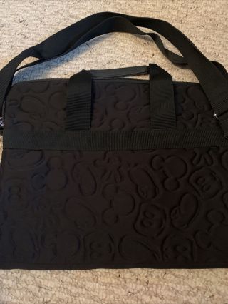 Disney Mickey Mouse Laptop Bag Black Euc