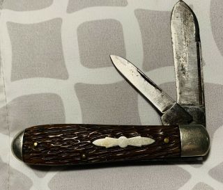 Schrade Pocket Knife Marked “cut Co.  ” Walden Ny