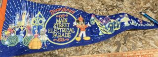Vintage Walt Disney World Main Street Electrical Parade Pennant