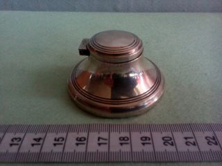 Antique George V Silver Inkwell Pot with glass liner - Birmingham 1923 3
