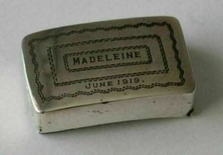 Antique Silver Georgian Snuff Box Lon C1810