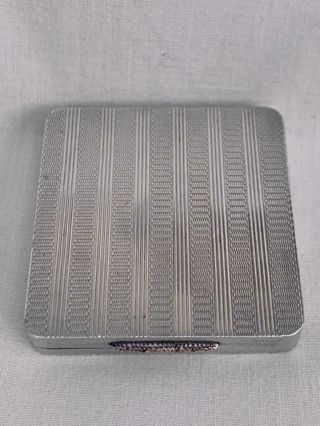 Top Quality Hallmarked Silver Compact By Dudley Russell Howitt 1943.