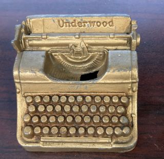 Adv.  Underwood Typewriter 1939 York Worlds Fair Bank By National Products