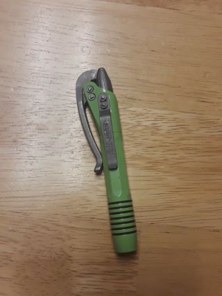 Microtech Knives Siphon Ii Lime Green Apocalyptic Pen