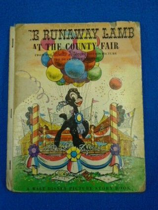 Vtg The Runaway Lamb At The County Fair Walt Disney 1949 So Dear To My Heart
