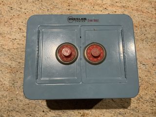 Vintage Mosler Junior Toy Bank Vault Safe With Dial Combination Lock