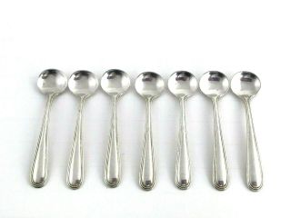 Vintage Webster Sterling Silver Set Of 7 Salt Spoons Colonial Thread,  31 G