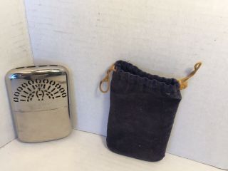 Vintage Giant Size | Peacock Hand Warmer | Made In Japan | In Felt Pouch